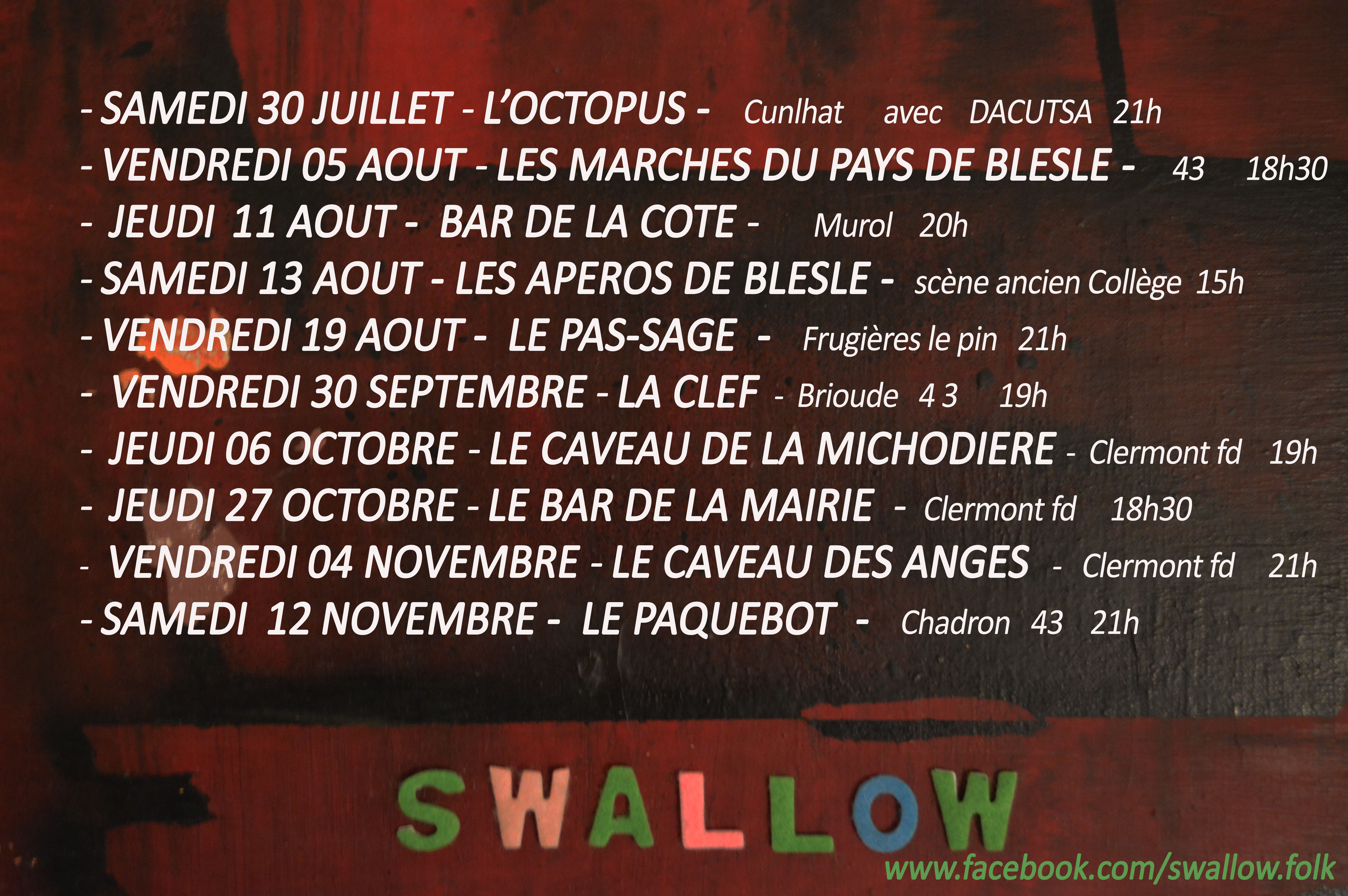fly dates 16 swallow juillet 3